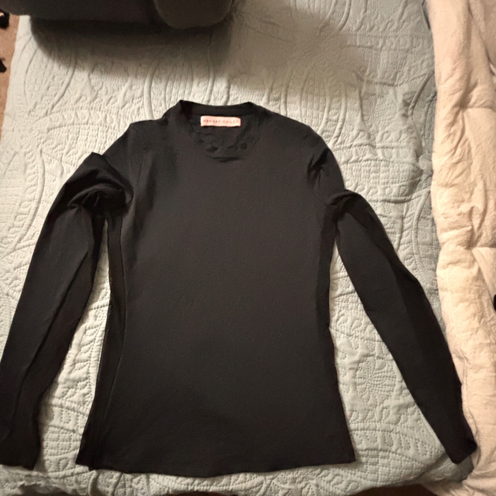 Hannah Childs Janelle Long Sleeve Mesh Tee Black S/M  Mauve S/M $75 for both